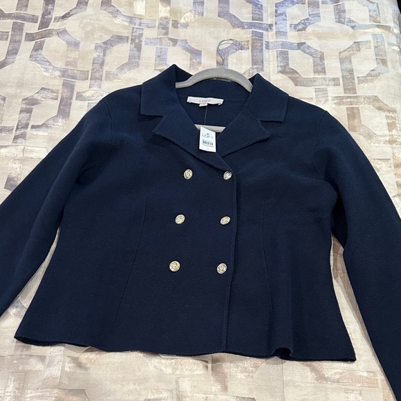 LOFT Jackets & Blazers - Loft Navy Double-Breasted Women's cardigan